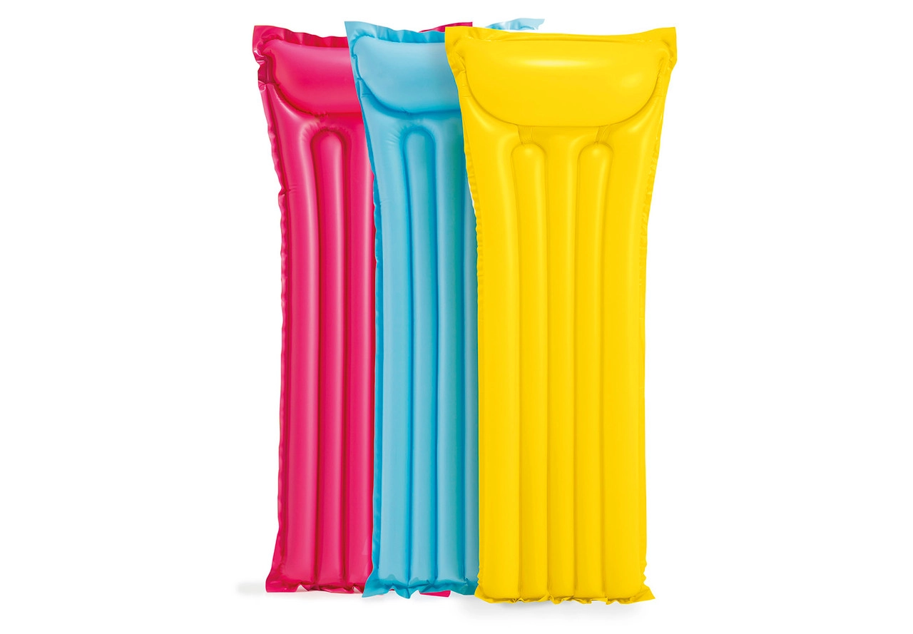 Assorted Vinyl Inflatable Floating Mat 72" X 27" - Glossy Finish