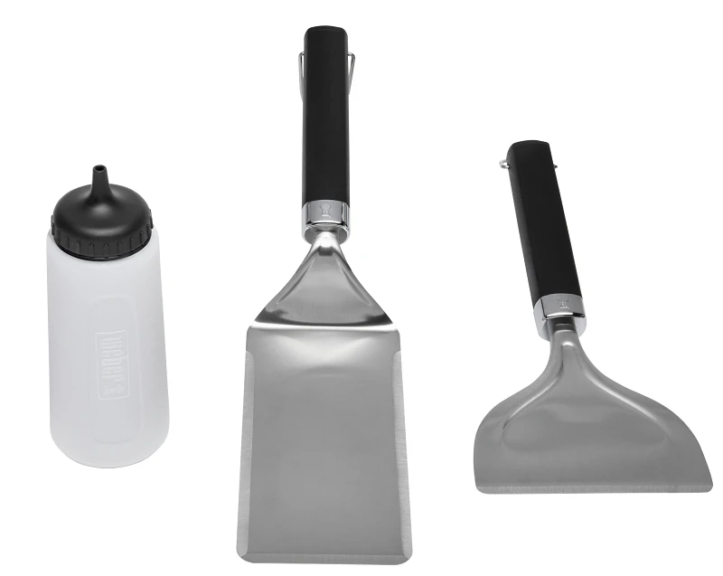 Three Piece Griddle Starter Kit with Essential Cooking Tools