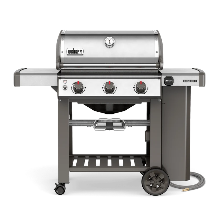 Genesis Ii Se-330 3-burner Lp Gas Grill With Side Burner, 39,000 Btu, Copper