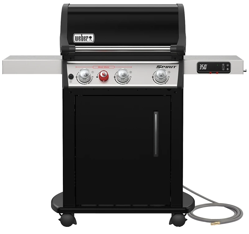 Weber Spirit EX-325s Smart Technology Three-Burner Natural Gas Grill with Thirty-Two Thousand BTU and Sear Burner in Black