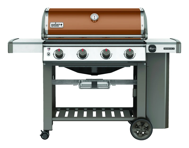 Genesis Ii Se-410 Premium 4-burner Lp Gas Grill, 48,000-btu, Copper