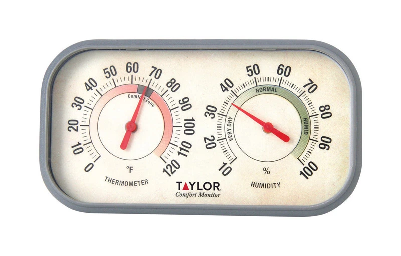 Comfort Monitor Humidity Meter And Thermometer Plastic 5.91 In. Model 5506