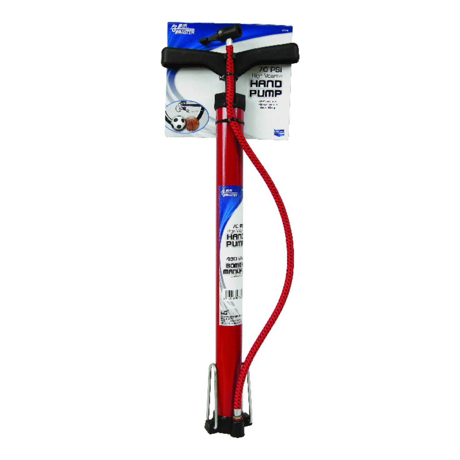 70 Psi High Volume Hand Air Pump With 22 In. Hose