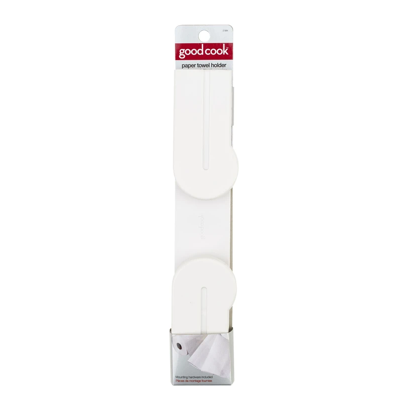 Deluxe Wall Mount Paper Towel Holder - White Abs Plastic - Model 21984