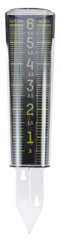 Glow In Dark Rain Gauge 6 In. Capacity, Model 5288423, Multi-color, 12.5 In. Height