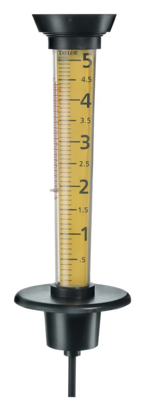 Jumbo Rain Gauge & Thermometer 5.3 In. W X 14.5 In. L, Model 2704