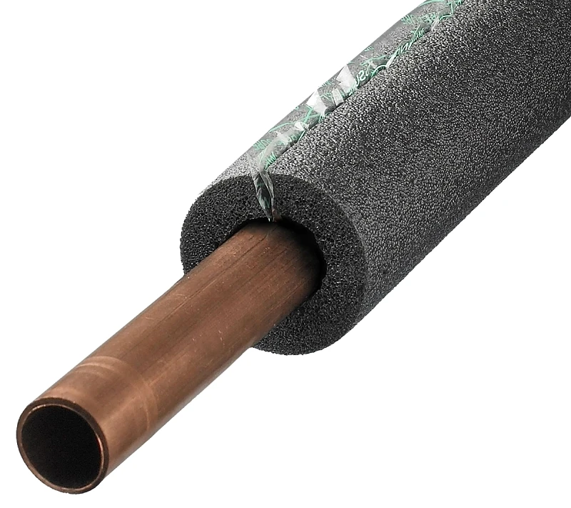 6' Long Tubular Pipe Insulation, Polyethylene Foam, Pre-slit For 1/2 Or 1/4-in. Pipes