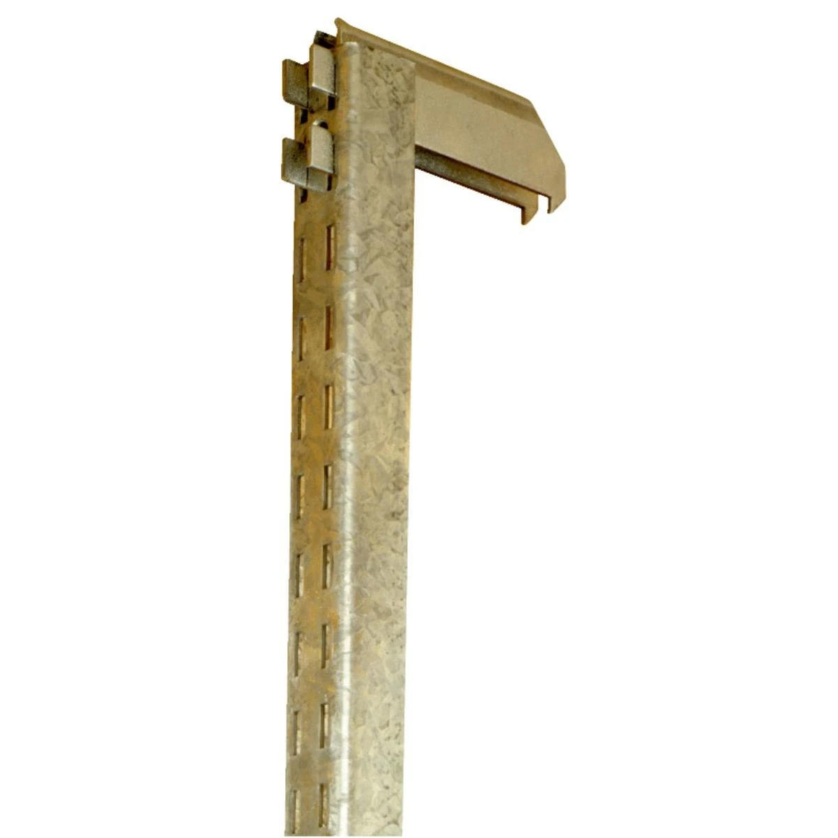 Fast-mount Heavy-duty Galvanized Steel Hook For Shelf Standards, Model Cd-0104