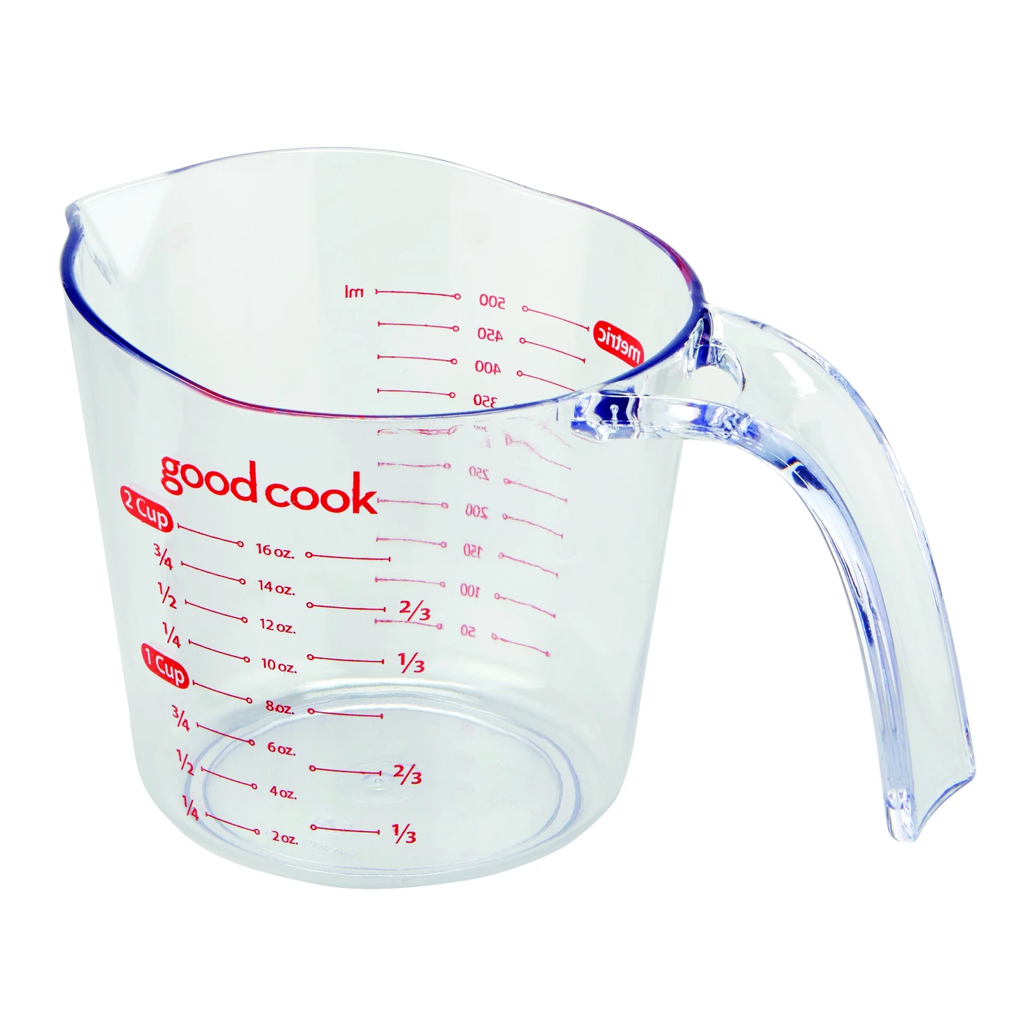 2-cup High-impact Clear Plastic Measuring Cup - Bpa-free