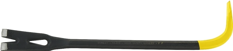 17 Inch Forged Steel Ripping Bar With Slotted Claw And Beveled Ends
