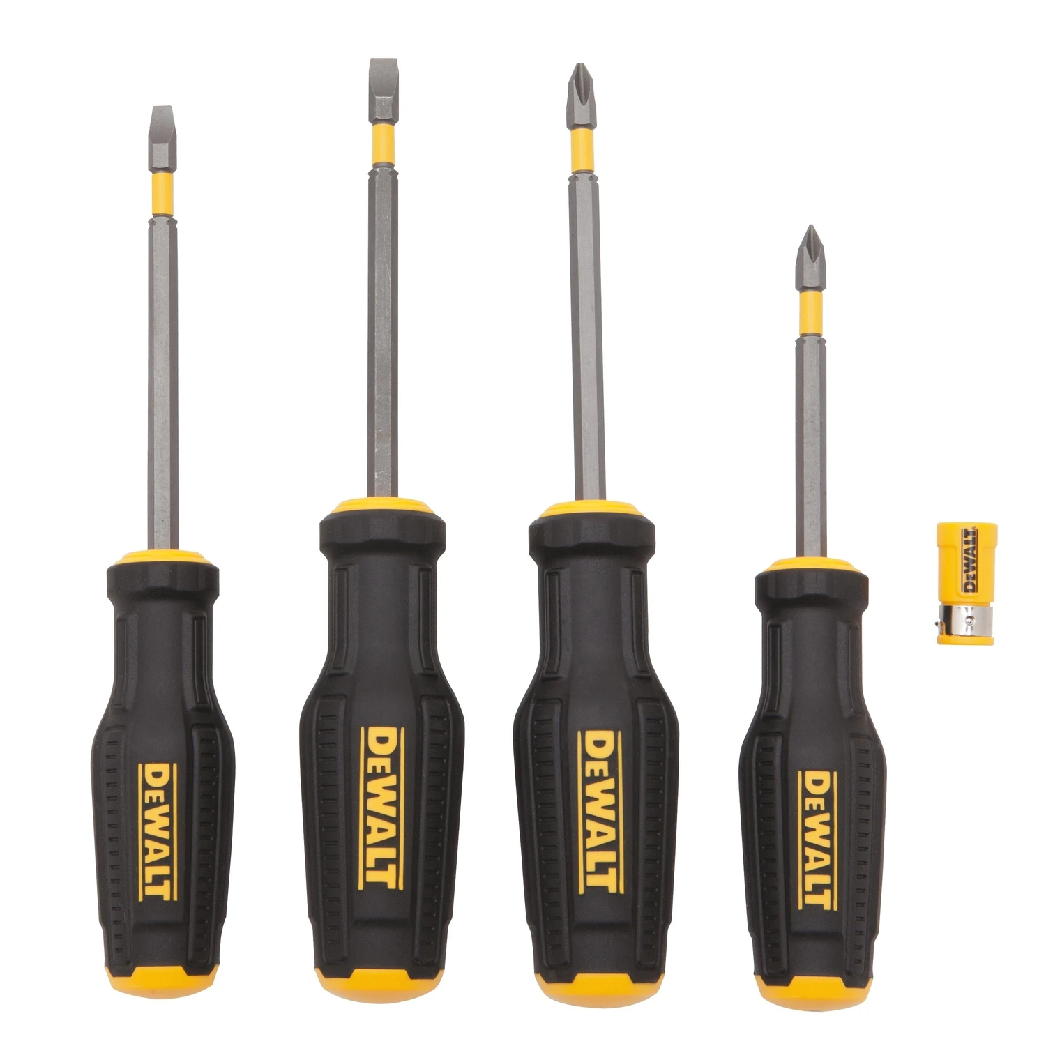 Max Fit 4-piece Phillips/slotted Screwdriver Set With Magnetic Screw Lock Sleeve