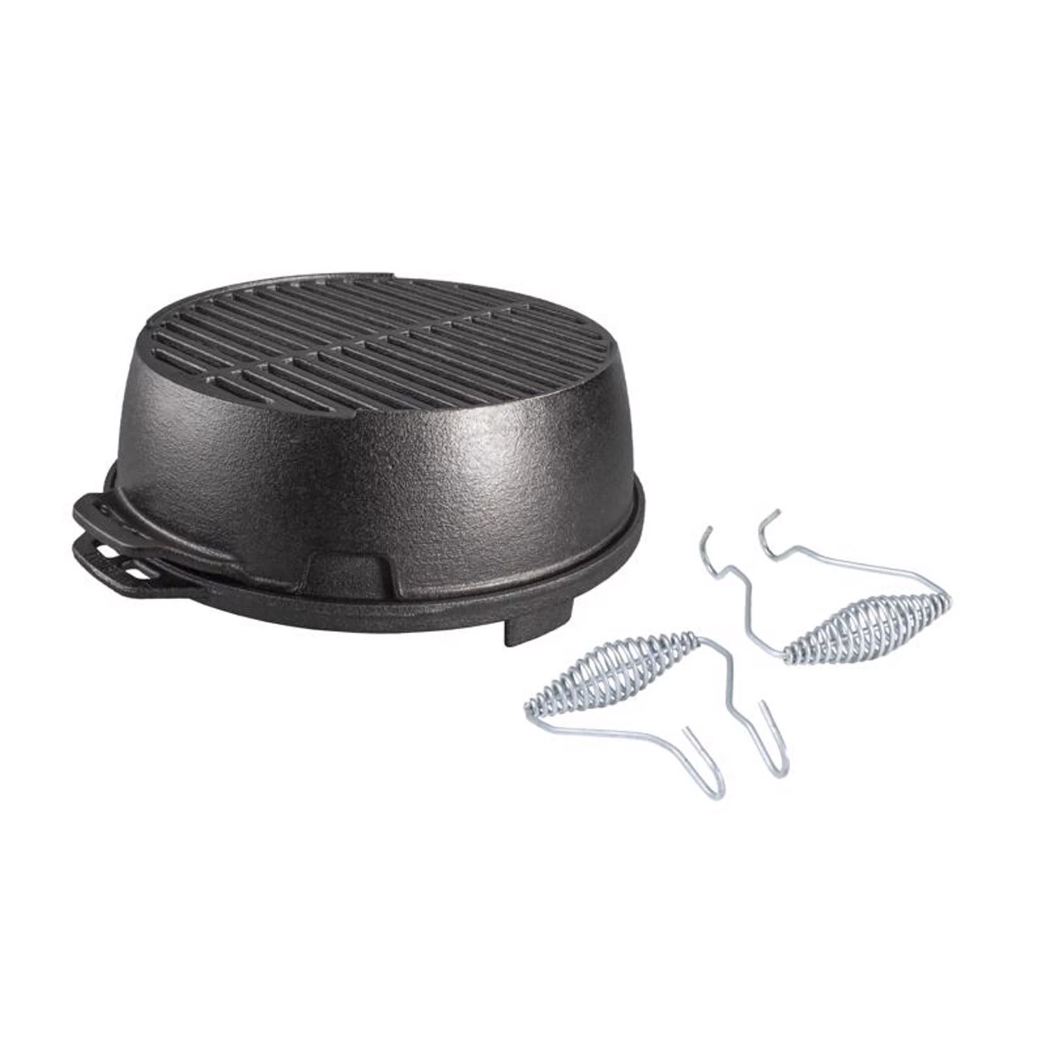 12 In. Kickoff Portable Charcoal Grill, Model L12rg, Cast Iron