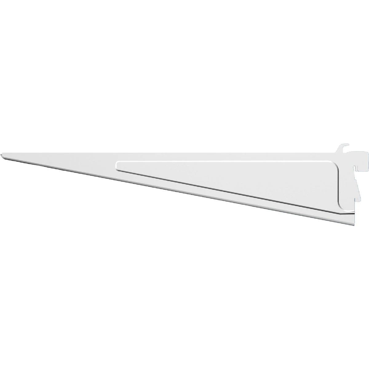 Shelftrack 12 In. Heavy-duty White Shelf Bracket For Ventilated Shelving