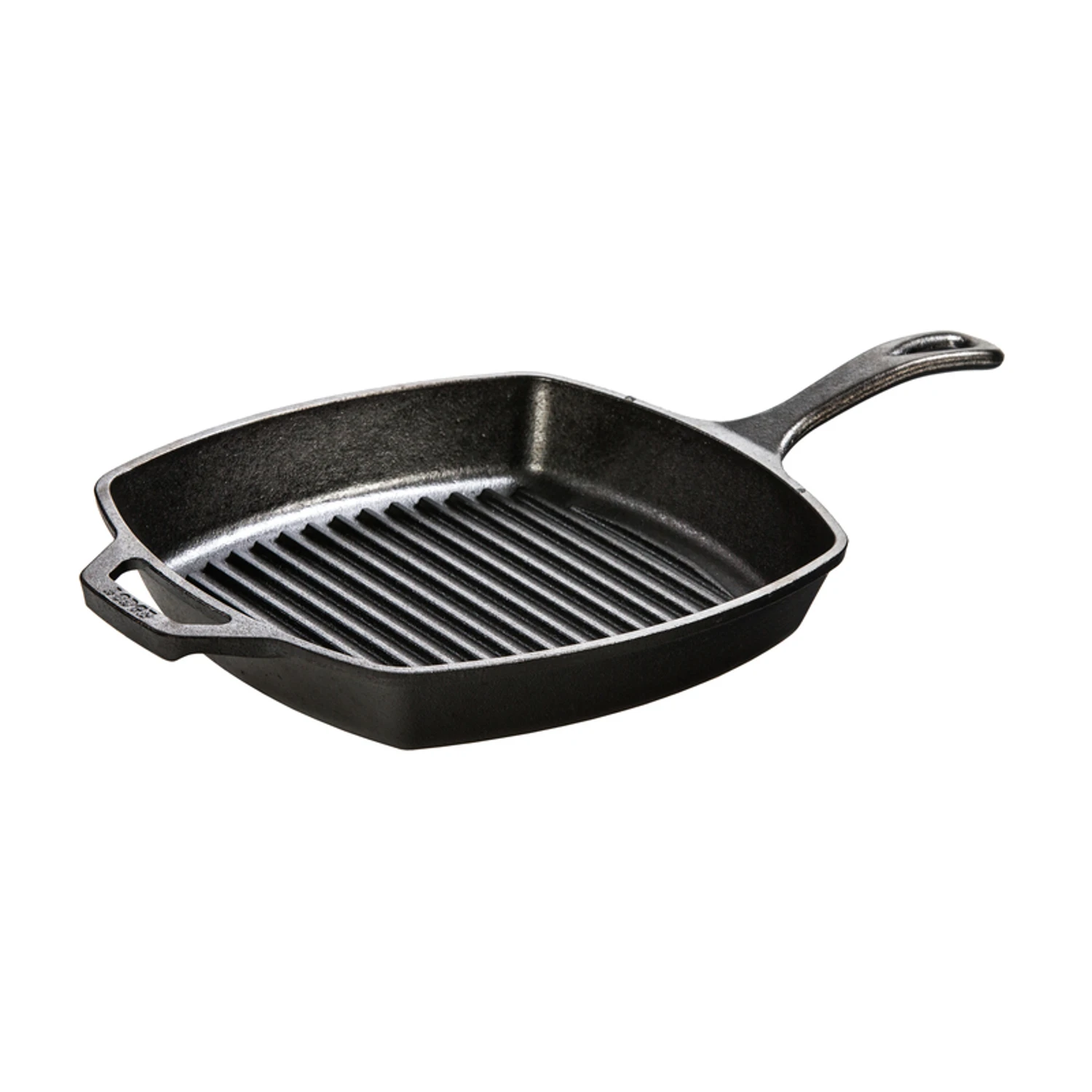L8sgp3 10.5-inch Pre-seasoned Cast Iron Grill Pan - Square Black
