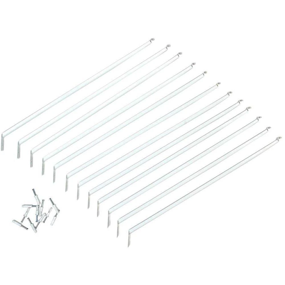12-Pack 16-In. White Shelf Bracket