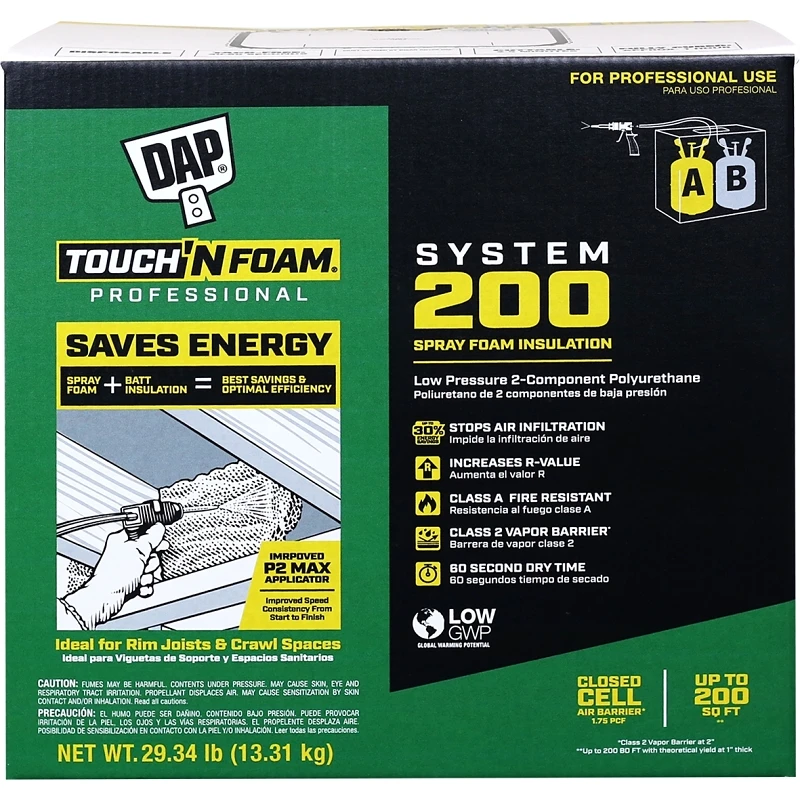 2-component 200 Board Ft. Spray Foam Insulation Kit