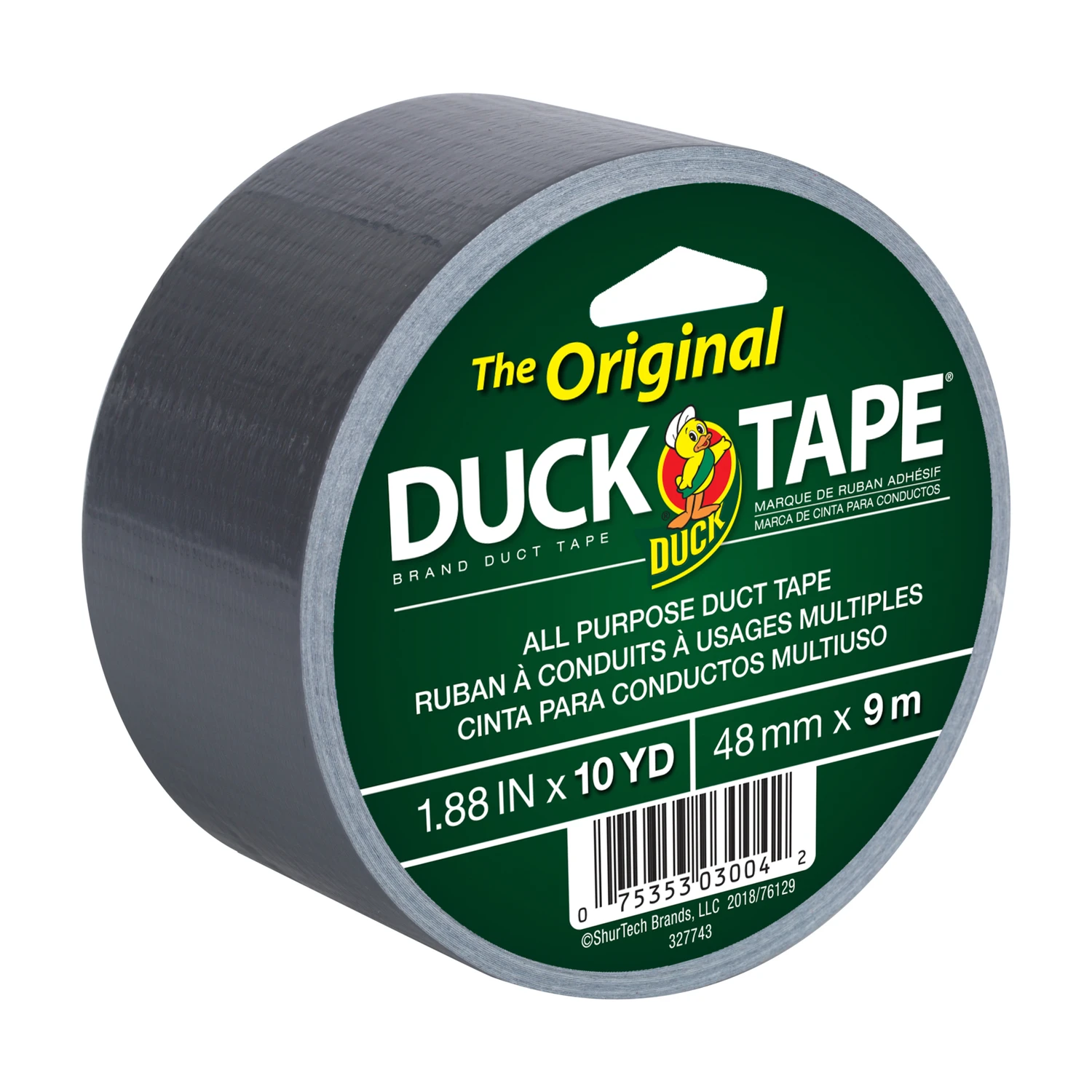 1.88 In. W X 10 Yd L Gray Duct Tape - All Purpose Strength
