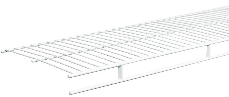 6 Ft. W X 12 In. D Ventilated Wire Shelf & Rod, White
