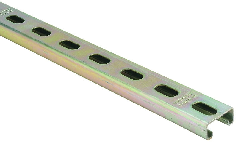 Steel Channel, 14 Gauge, 10 Feet Length, 1 and 5 Eighths Inches by 1 and 5 Eighths Inches