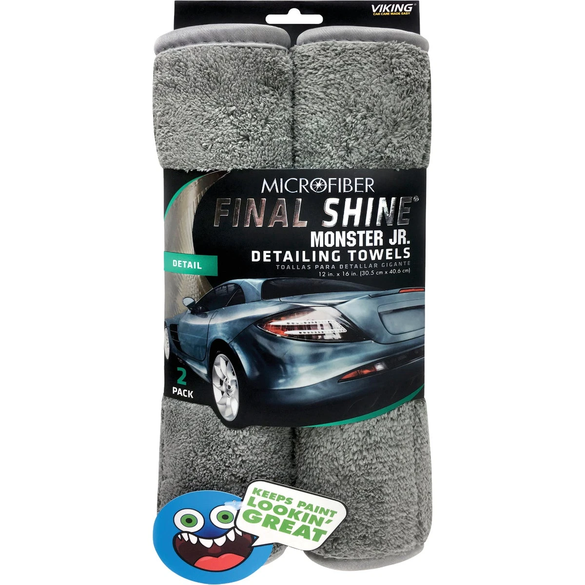 Viking 16 in. L X 12 in. W Microfiber Towel 2 pk
