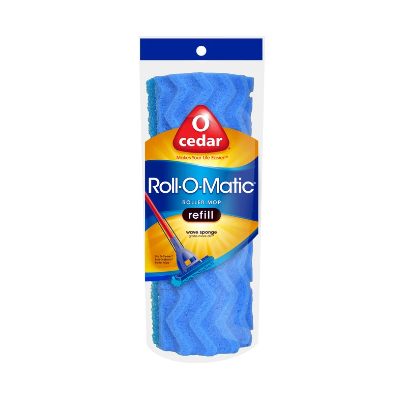 O-Cedar Roll-O-Matic 8.5 in. L Sponge Mop Refill 1 pk