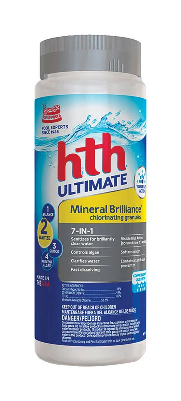 Ultimate Mineral Brilliance Chlorinating Granules, 2 Pounds - 7-in-1 Pool Sanitizer