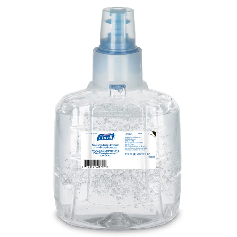 Ltx Advanced Hand Sanitizer Green Certified Gel 1200ml Refill For Dispenser