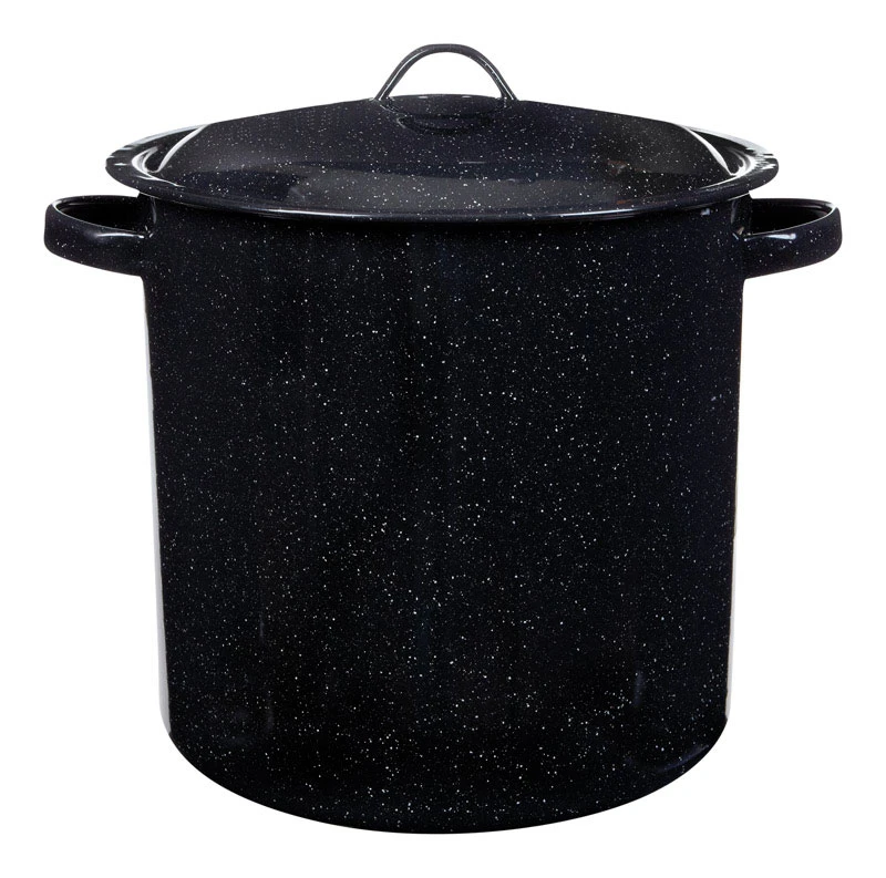 15.5-quart Seafood And Tamale Pot With Insert, Black