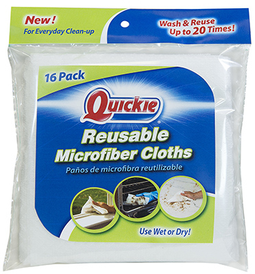 Re-Usable Microfiber Cloths, 12 x 12-In. 16-Pk.
