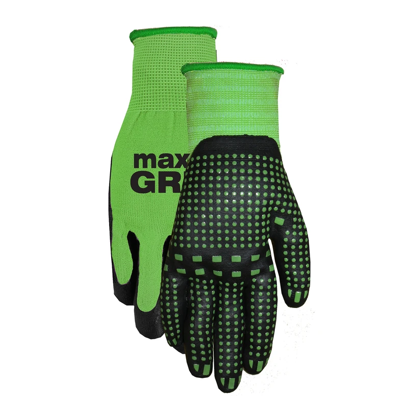 Max Grip Men's Small/medium Nitrile Coated Gloves - Green