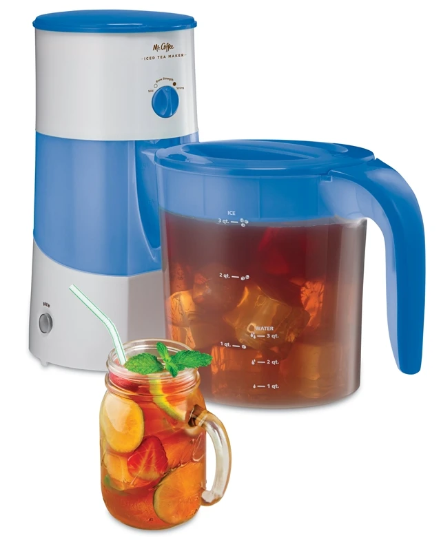 Tm70 3-quart Blue Iced Tea Maker With Pitcher And Fast Brew Cycle