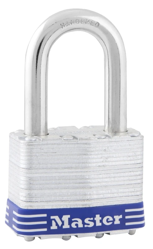 2-In. Keyed Laminated Steel Padlock, 4-Pins, 1.5-In. Long Shackle
