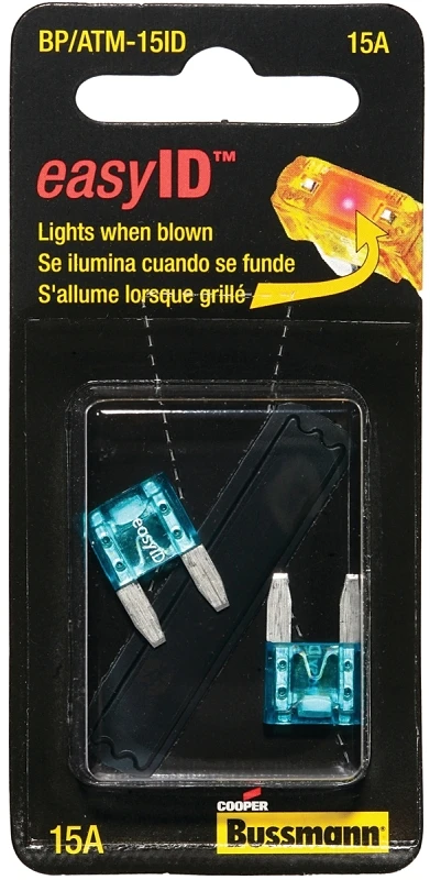 Bussmann 15A 32V ATM Blade Automotive Fuse (2-Pack)