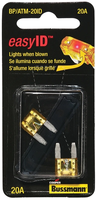 2PK 20A YEL AUTO FUSE