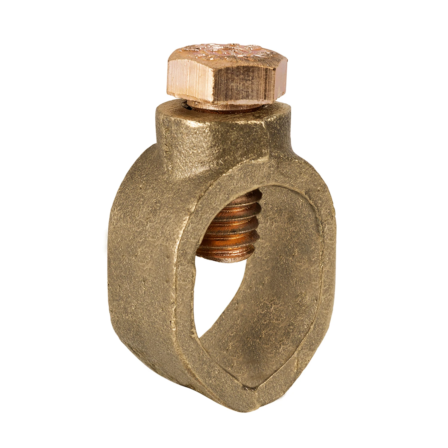 High Strength Ground Rod Clamp, Bronze, 0.625-In.
