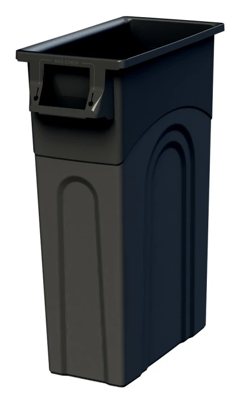 23 Gallon Black Highboy Trash Can - Ideal For Tight Spaces