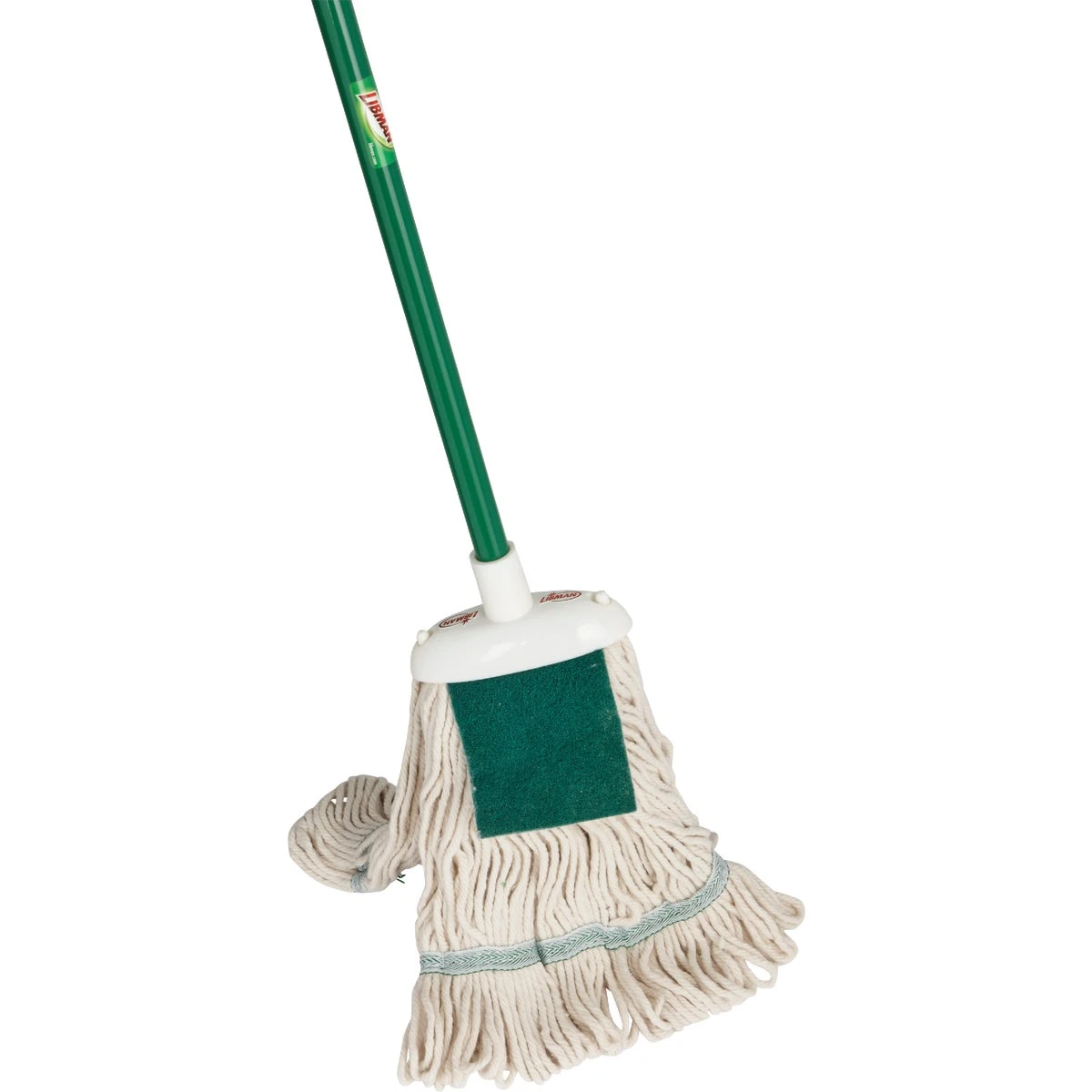 Jumbo Cotton Wet Mop With Steel Handle, Model No. 121, 6.5" X 10.5"