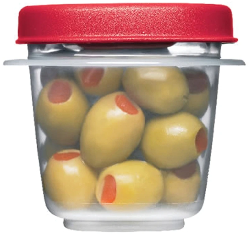 Food Storage Containers with Easy-Find Lids, Ruby Red, 0.5 Cup, 2-Pk.