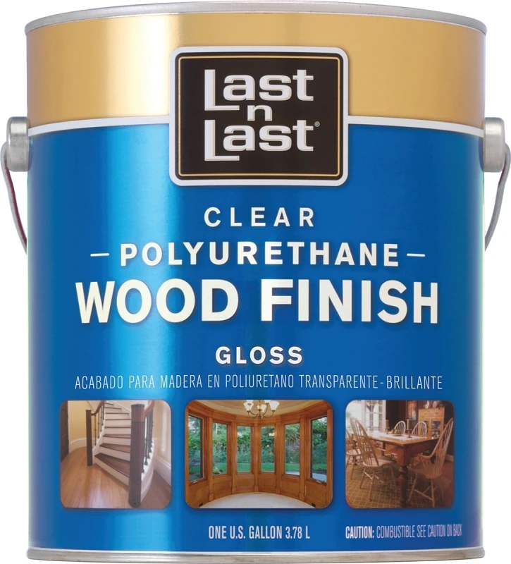 Wood Finish Gloss Clear Polyurethane 1 Gallon - Durable Interior Coating