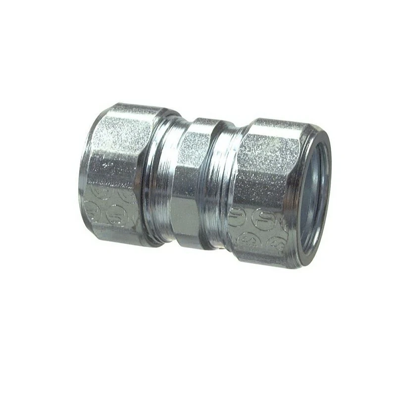 3/4 Inch Rigid Compression Coupling - Steel, Indoor Use, Ul Listed