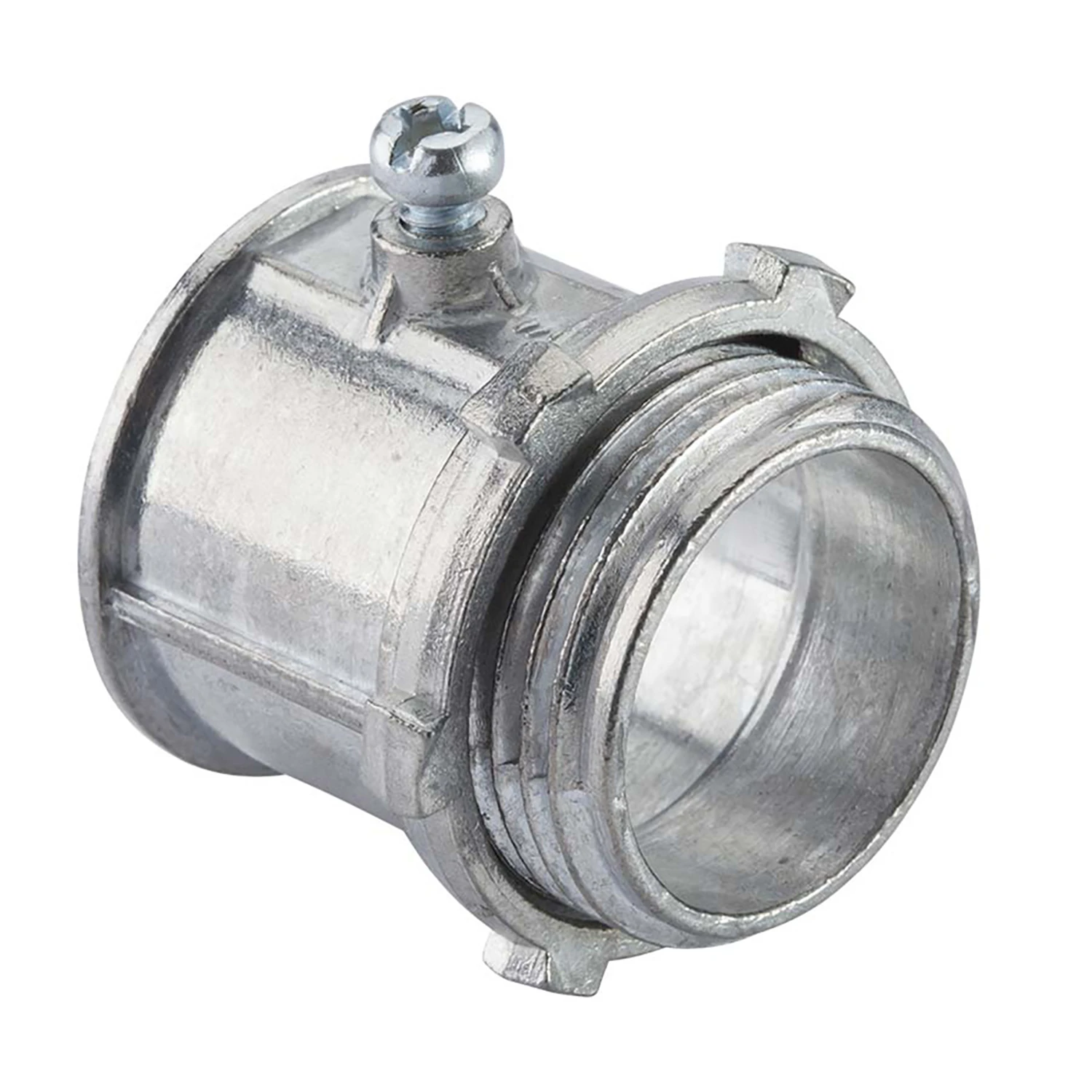 Conduit Fitting, EMT Screw Connector, 3/4-In.