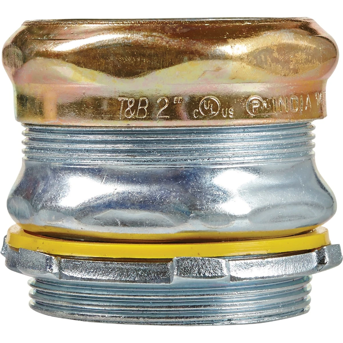 Electrical Metallic Tubing Rain Tight Conduit Connector, Steel, 2 Inch