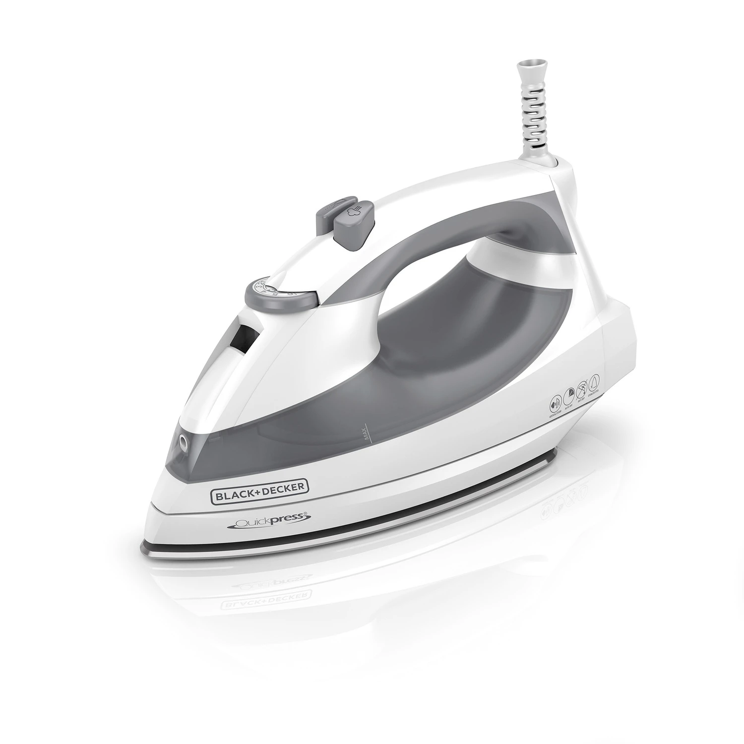 1200-Watt Steam Iron with Adjustable Temperature and Anti-Drip System