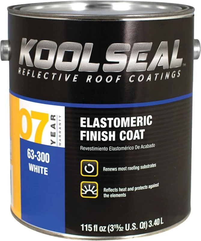 White Elastomeric Roof Coating, 0.9 Gallon - Durable & Energy Efficient