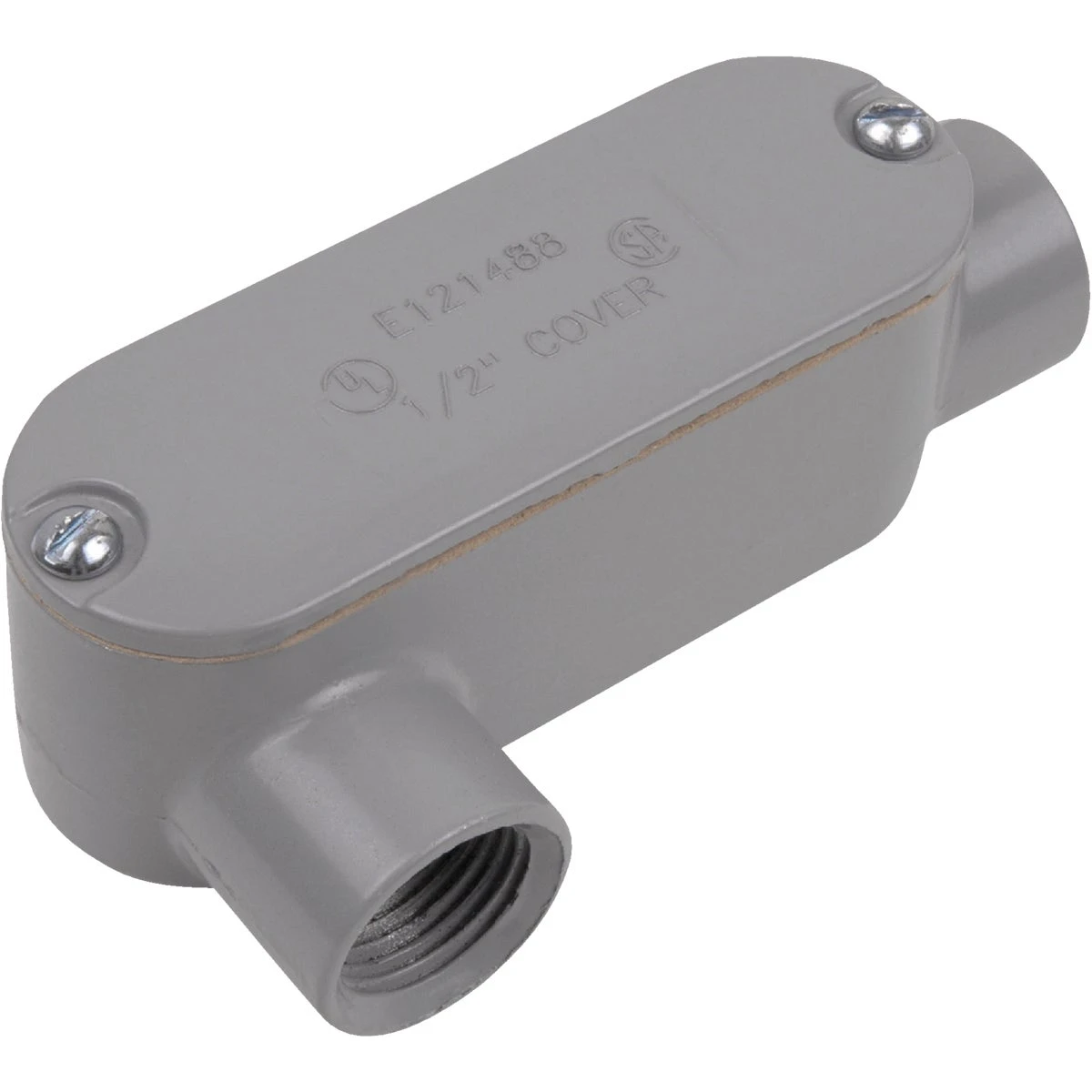 1/2 Inch Rigid Lr Access Fitting With Cover And Gasket