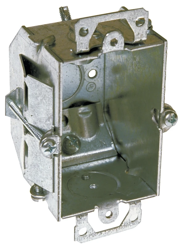 1-gang Steel Welded Beveled Wall Box - 3 X 2.25 Inches