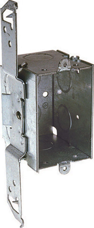 12-1/2 Cu In Rectangle Steel 1 Gang Switch Box Gray Model 8504