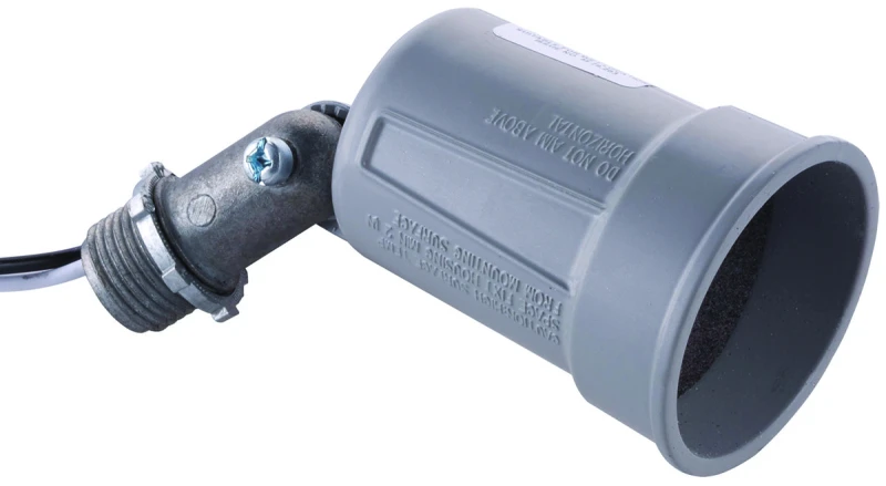 150w Par38 Gray Weatherproof Outdoor Lampholder With Adjustable Head