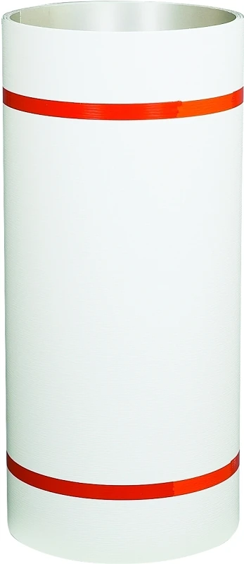 White Pvc Coated Aluminum Trim Coil, 24-inch X 50-feet, Textured Finish