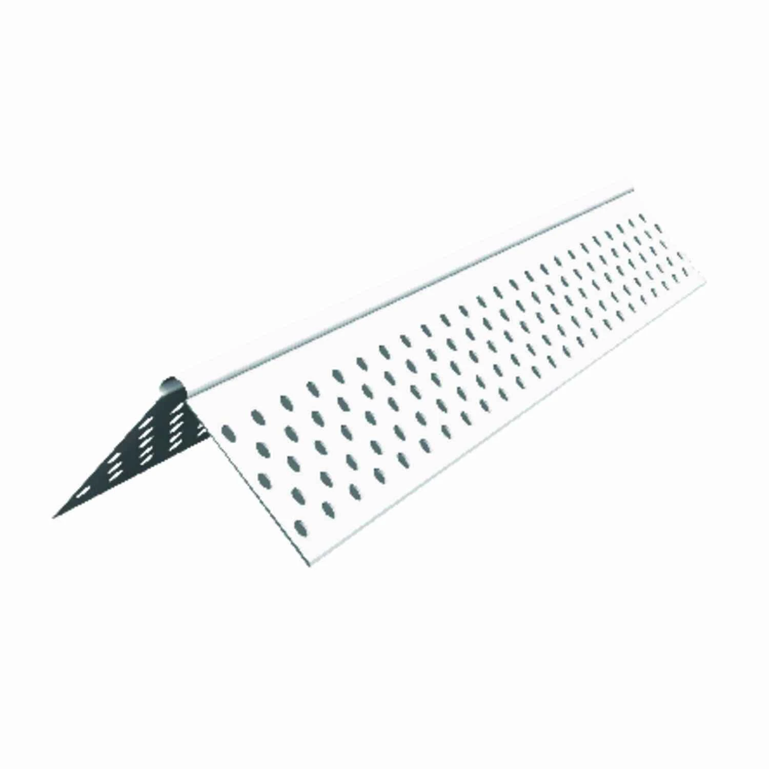 White Vinyl Corner Bead, 1 and 1 Quarter Inch by 8 Feet